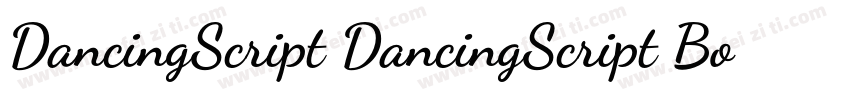 DancingScript DancingScript Bold字体转换
